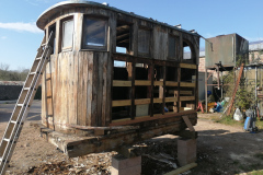 Glamping Pod boat cabin arrives for restoration