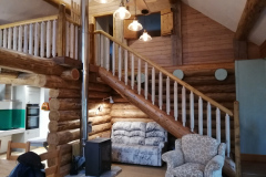Noatac's Lounge with lovely wood burning stove