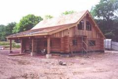 North East view during construction