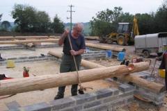 Positioning the first logs