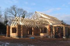 Cabin under construction